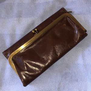 Hobo Brown Leather Wallet